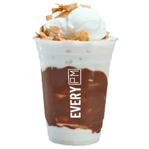 Dừa đá xay kem viên